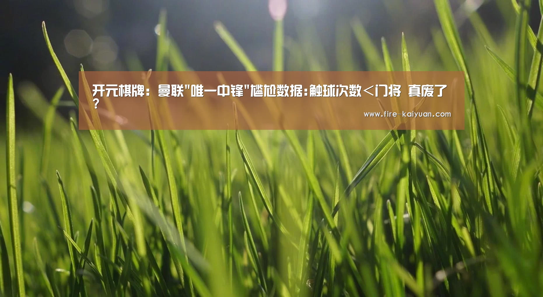 开元棋牌:曼联唯一中锋尴尬数据:触球次数<门将 真废了?(图1) 开元棋牌官网